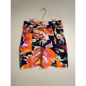 Title Nine Diamalete‎ Floral Print Athletic Skirt Outdoor Camping Granola Girl